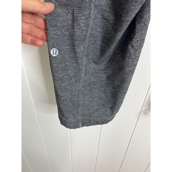 Lululemon Step Lively Crop Heathered Texture Printed Deep Coal Size 6 - Picture 7 of 7